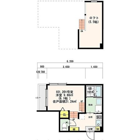 K’s Garden 吹上IIの物件間取画像